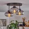 Haikala Ceiling Light clear, Smoke-coloured, 3-light sources
