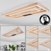 Surisultana Ceiling Light LED Light wood, 2-light sources