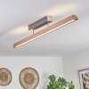 Llevallol Ceiling Light LED Ecru, matt nickel, 1-light source
