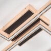 Surisultana Ceiling Light LED Light wood, black, 2-light sources