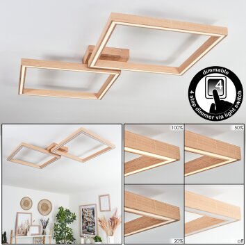 Surisultana Ceiling Light LED Ecru, 2-light sources