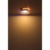 Globo GISELL Ceiling Light LED black, 1-light source, Remote control, Colour changer