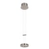 Steinhauer Piola Pendant Light LED brushed steel, 2-light sources