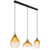 Globo SALVY Pendant Light black, 3-light sources