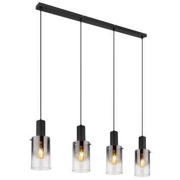 Globo FLORENTINA Pendant Light black, 4-light sources