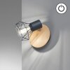Fischer & Honsel Ran Wall Light grey, Wood like finish, 1-light source