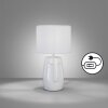 Fischer & Honsel Face Table lamp white, 1-light source