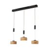 Fischer & Honsel SHINEWOOD Pendant Light LED black, 3-light sources