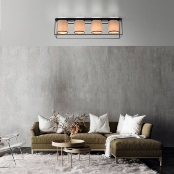 Leuchten Direkt RAVEN Ceiling Light black, 4-light sources