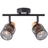 Brilliant Santy Ceiling Light black, 2-light sources