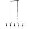 Brilliant Tiffany Pendant Light black, 5-light sources