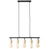 Brilliant Tiffany Pendant Light Ecru, black, 5-light sources