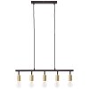 Brilliant Tiffany Pendant Light gold, black, 5-light sources