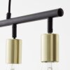 Brilliant Tiffany Pendant Light gold, black, 5-light sources
