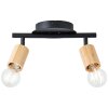 Brilliant Tiffany Ceiling Light Ecru, black, 2-light sources