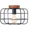 Brilliant Gwen Ceiling Light Dark wood, 1-light source