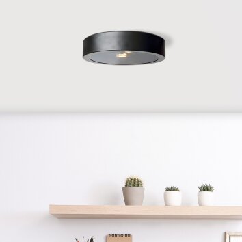 Brilliant Sandros Ceiling Light black, 2-light sources