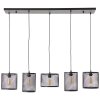 Brilliant Maze Pendant Light black, 5-light sources
