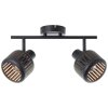 Brilliant Tyas Ceiling Light black, 2-light sources