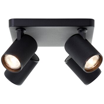 Brilliant Marty Ceiling Light black, 4-light sources