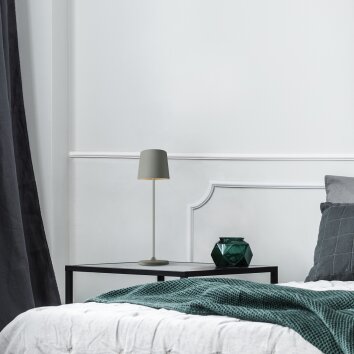 Brilliant Kaami Table lamp LED grey, 1-light source