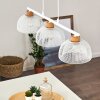 Besancon Pendant Light brown, white, 3-light sources