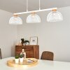 Besancon Pendant Light brown, white, 3-light sources
