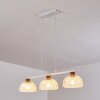 Besancon Pendant Light brown, white, 3-light sources