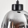 Kenong Pendant Light Smoke-coloured, black, 3-light sources
