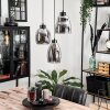 Kenong Pendant Light Smoke-coloured, black, 3-light sources