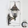 Naofe Outdoor Wall Light brown, gold, 1-light source, Motion sensor