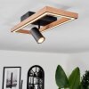 Fairburn Ceiling Light LED brown, Wood like finish, black, 2-light sources