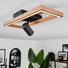 Fairburn Ceiling Light LED brown, Wood like finish, black, 2-light sources