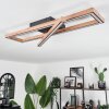 Fairburn Ceiling Light LED Wood like finish, black, 1-light source
