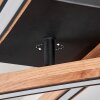 Fairburn Ceiling Light LED Wood like finish, black, 1-light source