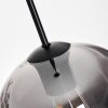 Vevino Pendant Light glass 20 cm clear, Smoke-coloured, 1-light source