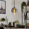 Vevino Pendant Light glass 20 cm clear, Smoke-coloured, 1-light source