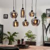 Talok Pendant Light Smoke-coloured, 6-light sources