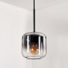 Lauden Pendant Light glass 15 cm clear, Smoke-coloured, 1-light source