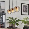 Lauden Pendant Light glass 15 cm Amber, clear, 3-light sources