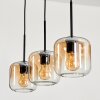 Lauden Pendant Light glass 15 cm Amber, clear, 3-light sources