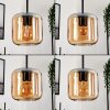 Lauden Pendant Light glass 15 cm Amber, 3-light sources