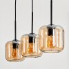 Lauden Pendant Light glass 15 cm Amber, 3-light sources