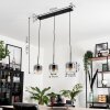 Lauden Pendant Light glass 15 cm clear, Smoke-coloured, 3-light sources