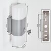 Belerda Outdoor Wall Light LED grey, 2-light sources, Motion sensor