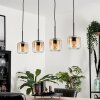 Lauden Pendant Light glass 15 cm Amber, clear, 4-light sources