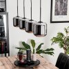 Lauden Pendant Light glass 15 cm chrome, Smoke-coloured, 4-light sources