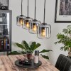 Lauden Pendant Light glass 15 cm clear, Smoke-coloured, 4-light sources