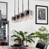 Lauden Pendant Light glass 15 cm clear, Smoke-coloured, 4-light sources