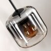 Lauden Pendant Light glass 15 cm clear, Smoke-coloured, 4-light sources
